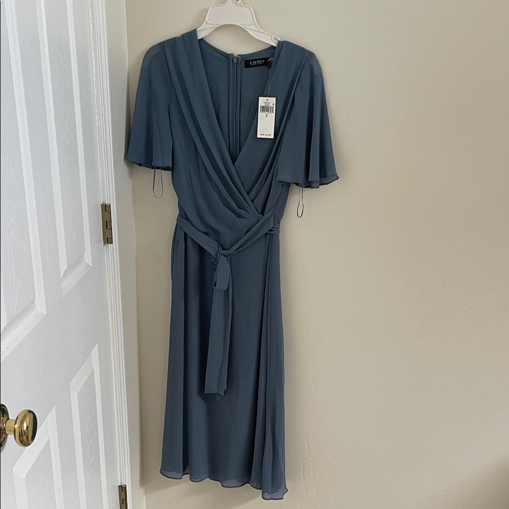 Polo by Ralph Lauren Slate Blue Midi Dress
